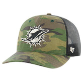 Miami Dolphins '47 Trucker Adjustable Hat - Camo - 47 brand