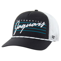 Jacksonville Jaguars '47 Downburst Relaxed Hitch Trucker Adjustable Hat - Black/White - 47 brand