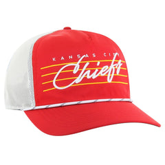 Kansas City Chiefs '47 Downburst Relaxed Hitch Trucker Adjustable Hat - Red/White - 47 brand