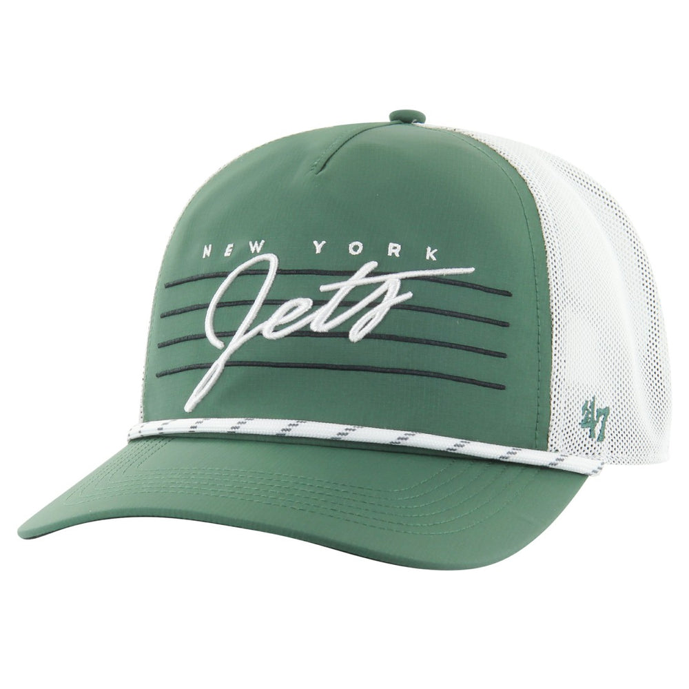 New York Jets '47 Downburst Relaxed Hitch Trucker Adjustable Hat - Green/White - 47 brand