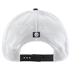 Pittsburgh Steelers '47 Downburst Relaxed Hitch Trucker Adjustable Hat - Black/White - 47 brand