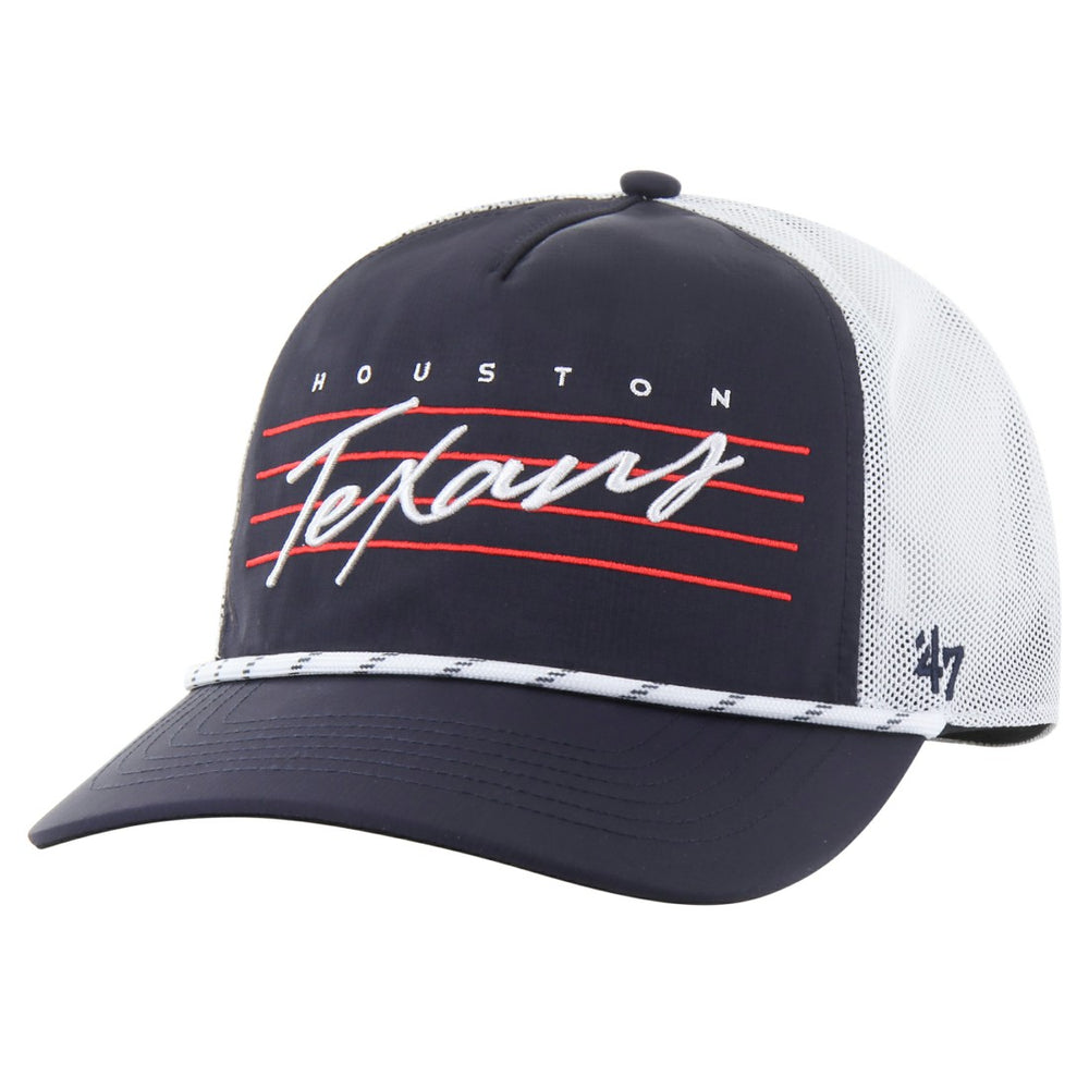 Houston Texans '47 Downburst Relaxed Hitch Trucker Adjustable Hat - Navy/White - 47 brand