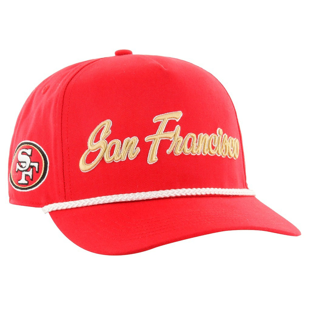 San Francisco 49ers '47 Overhand Hitch Adjustable Hat - Scarlet - 47 brand