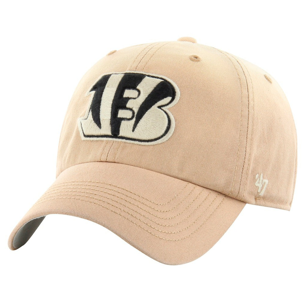 Cincinnati Bengals '47 Dusted Relaxed Franchise Fitted Hat - Khaki - 47 brand
