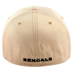 Cincinnati Bengals '47 Dusted Relaxed Franchise Fitted Hat - Khaki - 47 brand