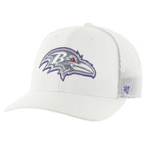 Baltimore Ravens '47 Snowball Trophy Stretch Fit Hat - White - 47 brand