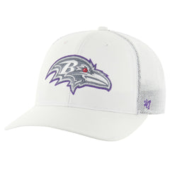 Baltimore Ravens '47 Snowball Trophy Stretch Fit Hat - White - 47 brand
