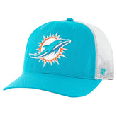 Miami Dolphins '47 Team Unstructured Trucker Adjustable Hat - Aqua/White - 47 brand