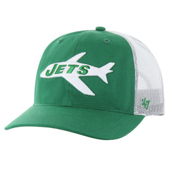New York Jets '47 Team Unstructured Trucker Adjustable Hat - Kelly Green/White - 47 brand
