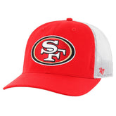 San Francisco 49ers '47 Team Unstructured Trucker Adjustable Hat - Scarlet/White - 47 brand