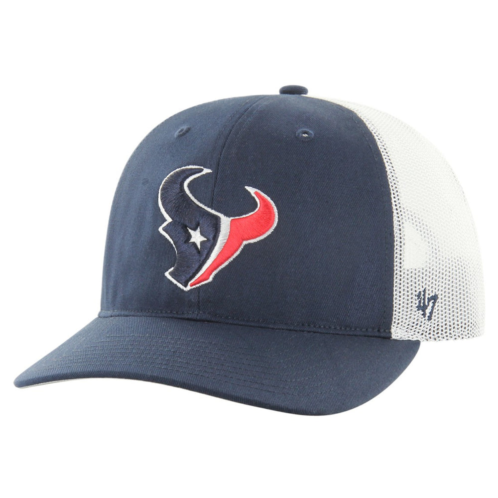 Houston Texans '47 Team Unstructured Trucker Adjustable Hat - Navy/White - 47 brand