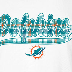 Miami Dolphins New Era Women's 3rd Down T-Shirt - White/Aqua - NFL
