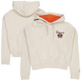 Cleveland Browns New Era Women's 3rd Down Historic Pullover Hoodie - Cream - NFL