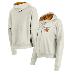 Tampa Bay Buccaneers New Era Women's 3rd Down Historic Pullover Hoodie - Cream - NFL