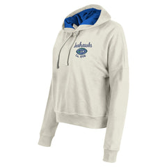 Seattle Seahawks New Era Women's 3rd Down Historic Pullover Hoodie - Cream - NFL