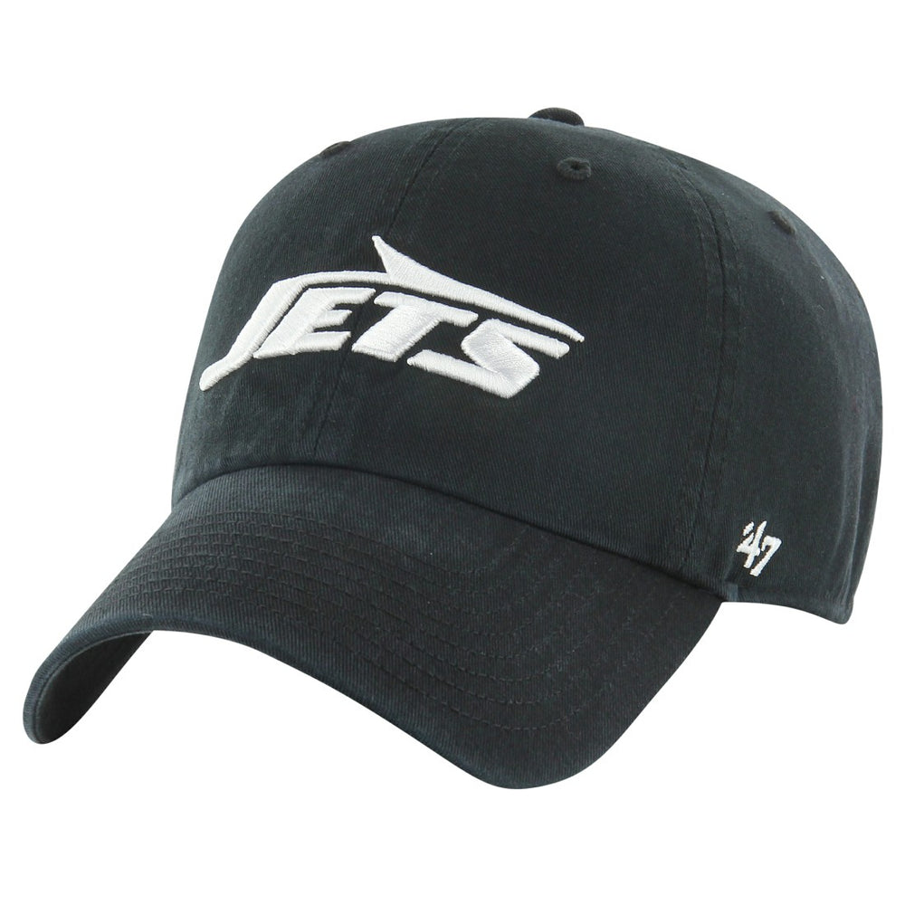 New York Jets '47 Clean Up Tonal Adjustable Hat - Black - 47 brand
