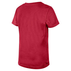 Arizona Cardinals New Era Girls Youth Flip Sequin V-Neck T-Shirt - Cardinal - NFL