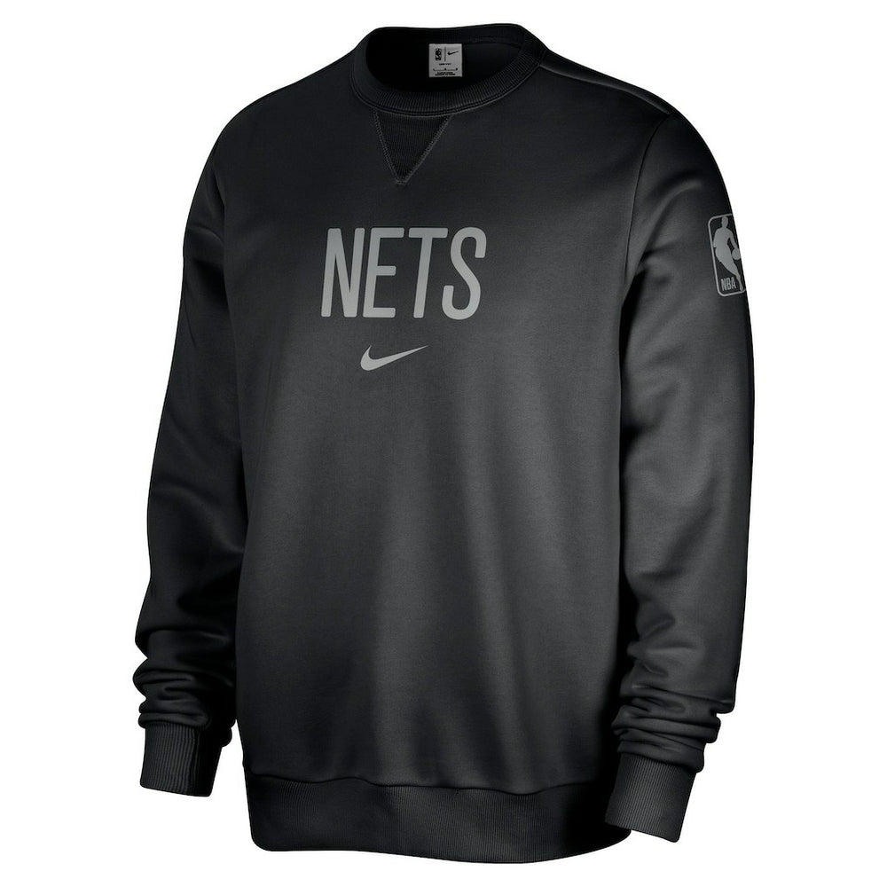 Nike Brooklyn Nets Courtside Standard Issue Performance Pullover Sweatshirt Black