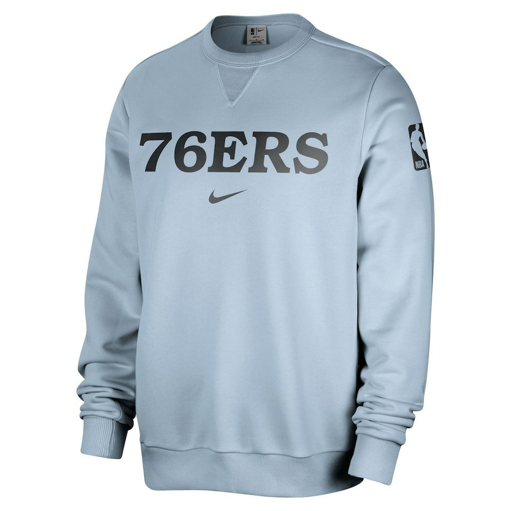 Nike Philadelphia 76ers Courtside Standard Issue Performance Pullover Sweatshirt Light Blue