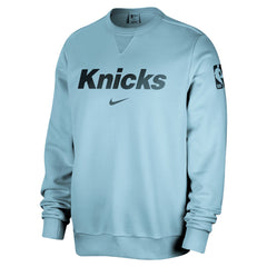 Nike New York Knicks Courtside Standard Issue Performance Pullover Sweatshirt Light Blue