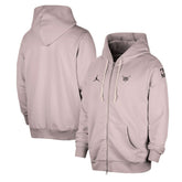 Charlotte Hornets Jordan Brand Authentic Standard Issue Full-Zip Hoodie Jacket Light Purple