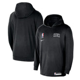 Nike Boston Celtics 2024/25 On-Court Authentic Practice Yoga Restore Lightweight Pullover Hoodie Black