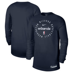 Nike Washington Wizards 2024/25 Legend On-Court Practice Long Sleeve T-Shirt Navy