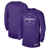 Nike Sacramento Kings 2024/25 Legend On-Court Practice Long Sleeve T-Shirt Purple