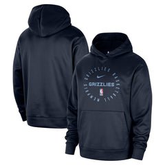 Nike Memphis Grizzlies 2024/25 Spotlight On-Court Practice Performance Pullover Hoodie Navy