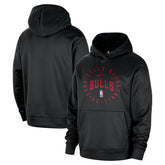 Nike Chicago Bulls 2024/25 Spotlight On-Court Practice Performance Pullover Hoodie Black