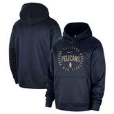 Nike New Orleans Pelicans 2024/25 Spotlight On-Court Practice Performance Pullover Hoodie Navy