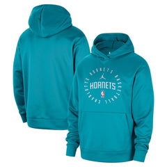 Charlotte Hornets Jordan Brand 2024/25 Spotlight On-Court Practice Performance Pullover Hoodie Teal