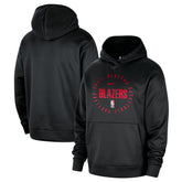 Nike Portland Trail Blazers 2024/25 Spotlight On-Court Practice Performance Pullover Hoodie Black