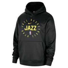 Nike Utah Jazz 2024/25 Spotlight On-Court Practice Performance Pullover Hoodie Black