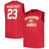 Christian McCaffrey San Francisco 49ers Big & Tall Muscle Tank Top - Scarlet - Fanatics