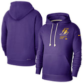 Nike Los Angeles Lakers Courtside Standard Issue Premium Performance Pullover Hoodie Purple