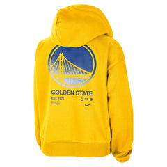 Nike Golden State Warriors Women's Courtside Standard Issue Performance Pullover Hoodie Gold