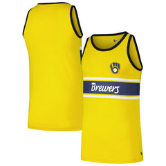 Milwaukee Brewers New Era Jersey Ringer Tank Top Online
