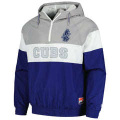 Chicago Cubs New Era Ripstop Raglan Quarter-Zip Hoodie Windbreaker Jacket Sale