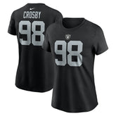 Maxx Crosby Las Vegas Raiders Women's Player Name & Number T-Shirt - Black - Nike