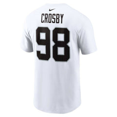 Maxx Crosby Las Vegas Raiders Player Name & Number T-Shirt - White - Nike