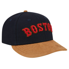 Boston Red Sox New Era Team Suede Visor Low Profile 59FIFTY Fitted Hat for sale