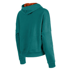 Miami Dolphins New Era Women's Throwback Boxy Pullover Hoodie - Aqua - NFL