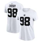 Maxx Crosby Las Vegas Raiders Women's Player Name & Number T-Shirt - White - Nike