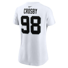 Maxx Crosby Las Vegas Raiders Women's Player Name & Number T-Shirt - White - Nike