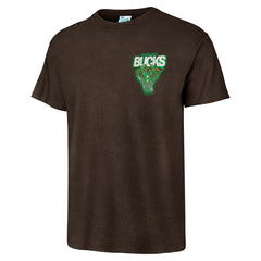 47 brand Milwaukee Bucks '47 Vintage Tubular Dagger Tradition Premium T-Shirt Brown