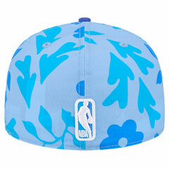 New Era Dallas Mavericks Palm Fronds 2-Tone 59FIFTY Fitted Hat Blue