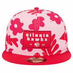 New Era Atlanta Hawks Palm Fronds 2-Tone 59FIFTY Fitted Hat Red