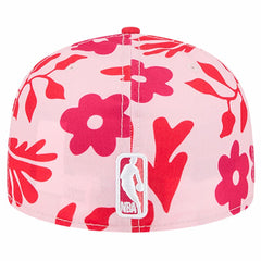 New Era Atlanta Hawks Palm Fronds 2-Tone 59FIFTY Fitted Hat Red