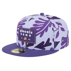 New Era Phoenix Suns Palm Fronds 2-Tone 59FIFTY Fitted Hat Purple